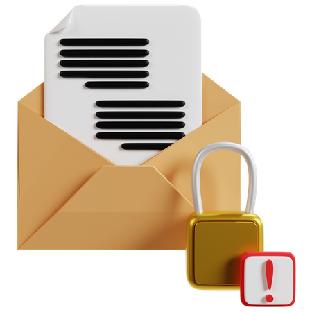 Secure Financial Documents  3D Icon