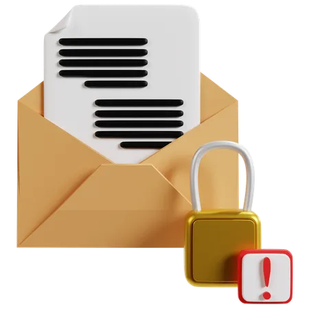 Secure Financial Documents  3D Icon