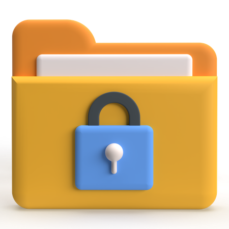 보안폴더  3D Icon