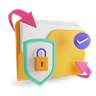 shopping folder 3d logos