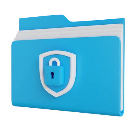 Secure Folder 3 D Rendered And Graphic Icon For Business 3D Icon