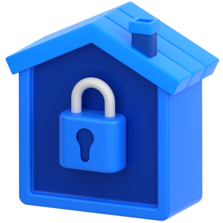 Secure Home  3D Icon