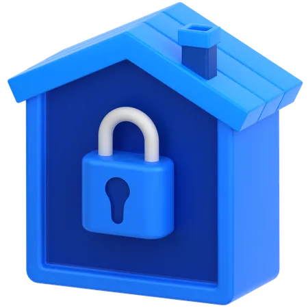 Secure Home  3D Icon