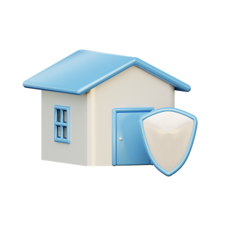 Secure Home 3D Illustration