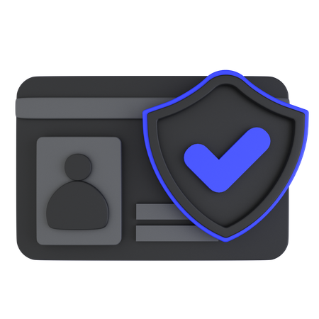 Secure Id  3D Icon