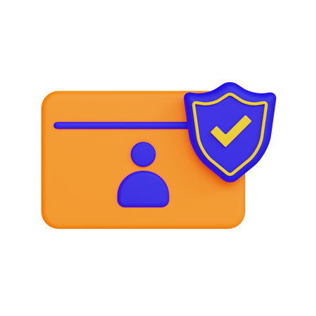 Secure Id  3D Icon