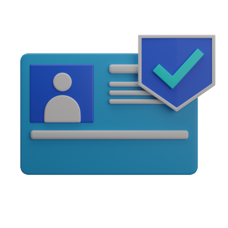 Secure ID  3D Icon