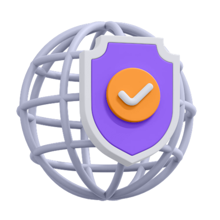 Secure Internet  3D Icon