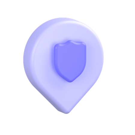 Secure Location  3D Icon