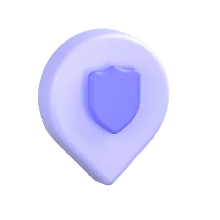 Secure Location  3D Icon