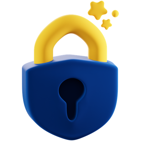 安全なロック  3D Icon