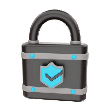 Secure Lock  3D Icon