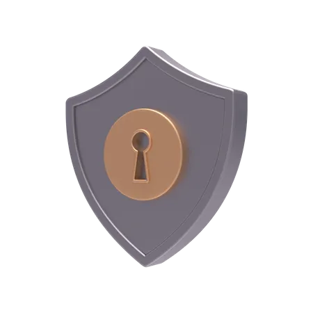 Secure Lock  3D Illustration