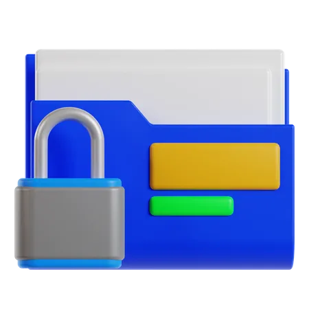 Secure Login  3D Icon