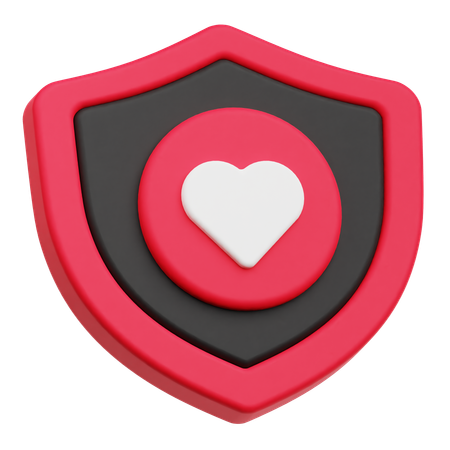 Secure Love  3D Icon