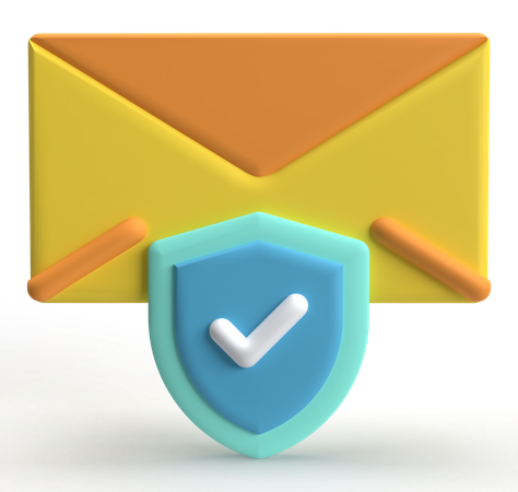 Secure Mail  3D Icon