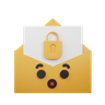 secure mail 3d logo