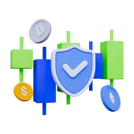 Secure Market  3D Icon