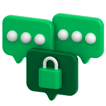 Secure Massage  3D Icon