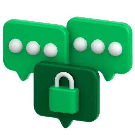 Secure Massage  3D Icon