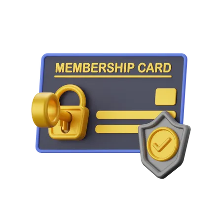 Secure Membership  3D Icon