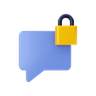 secure message 3d logo