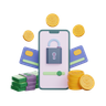 secure mobile emoji 3d