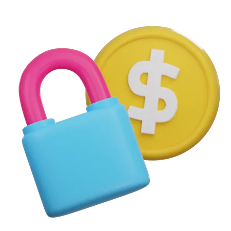 Secure Money  3D Icon