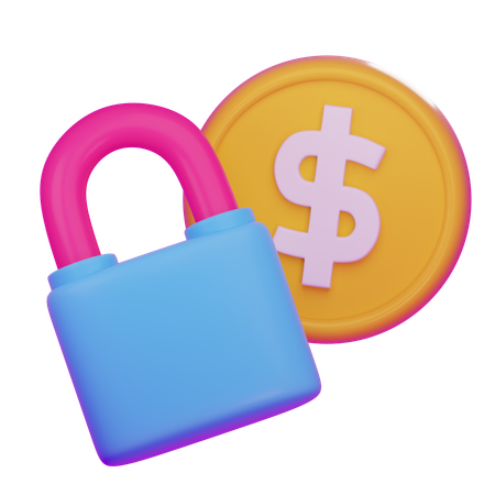 Secure Money  3D Icon