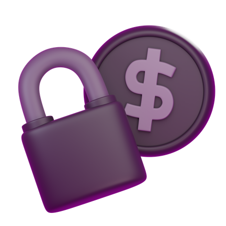 Secure Money  3D Icon