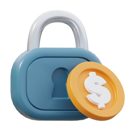 Secure Money  3D Icon