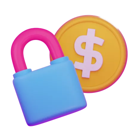 Secure Money  3D Icon