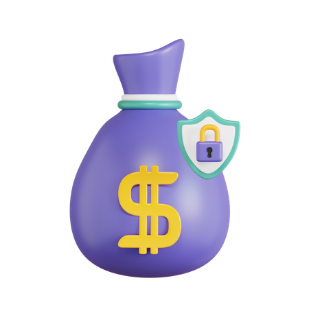 Secure Money  3D Icon