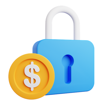 Secure Money  3D Icon