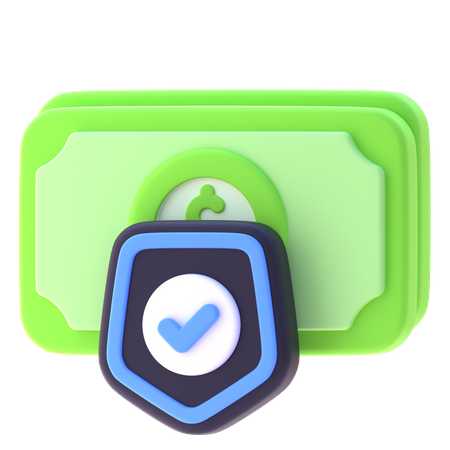 Secure Money  3D Icon