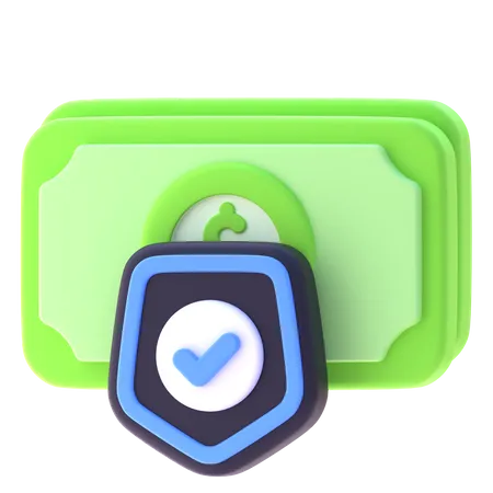 Secure Money  3D Icon