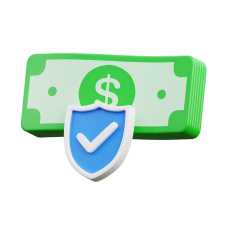 Secure Money  3D Icon
