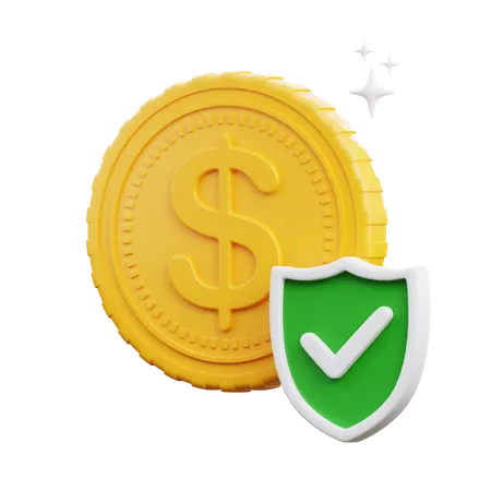 Secure Money Payment  3D Icon