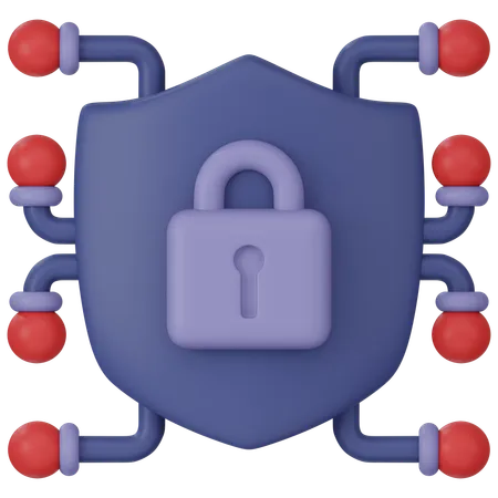 Secure Network 3 D Icon Render 3D Icon