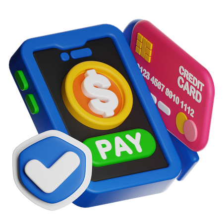 Secure Payment  3D Icon