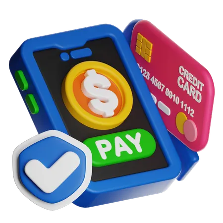 Secure Payment  3D Icon