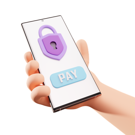 Secure Payment  3D Illustration