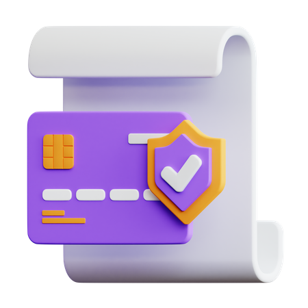 Secure Payment  3D Illustration