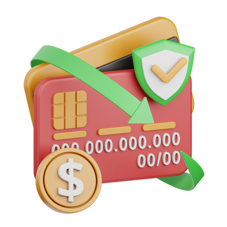 Secure payment  3D Icon