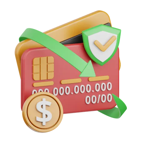 Secure payment  3D Icon