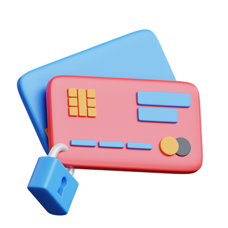 Secure Payment Lock 3D Icon