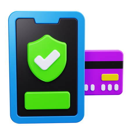 Secure Payment Shield  3D Icon