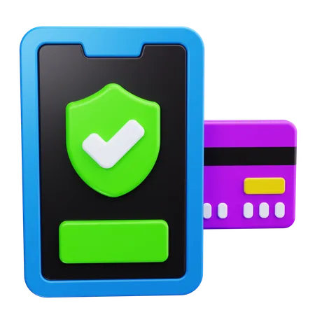 Secure Payment Shield  3D Icon