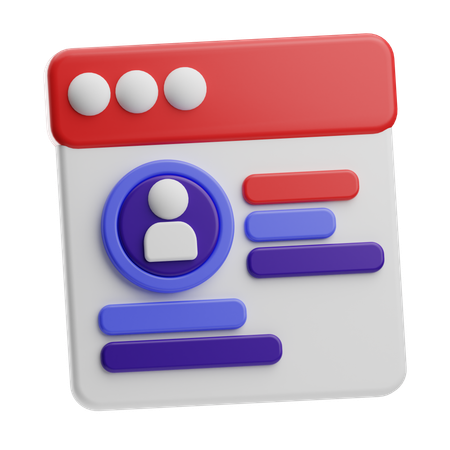 Secure Personal Data  3D Icon