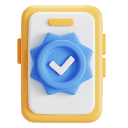 Secure phone  3D Icon